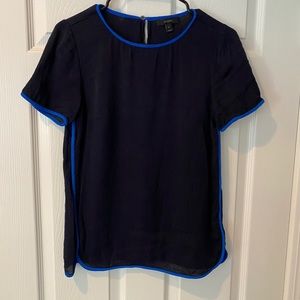 COPY - Jcrew Silk Navy Shirt